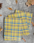 Linen Dish Towel / Ginger Plaid