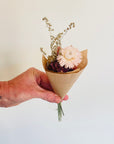 mini dried flower bouquet