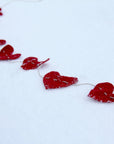 felt heart garland